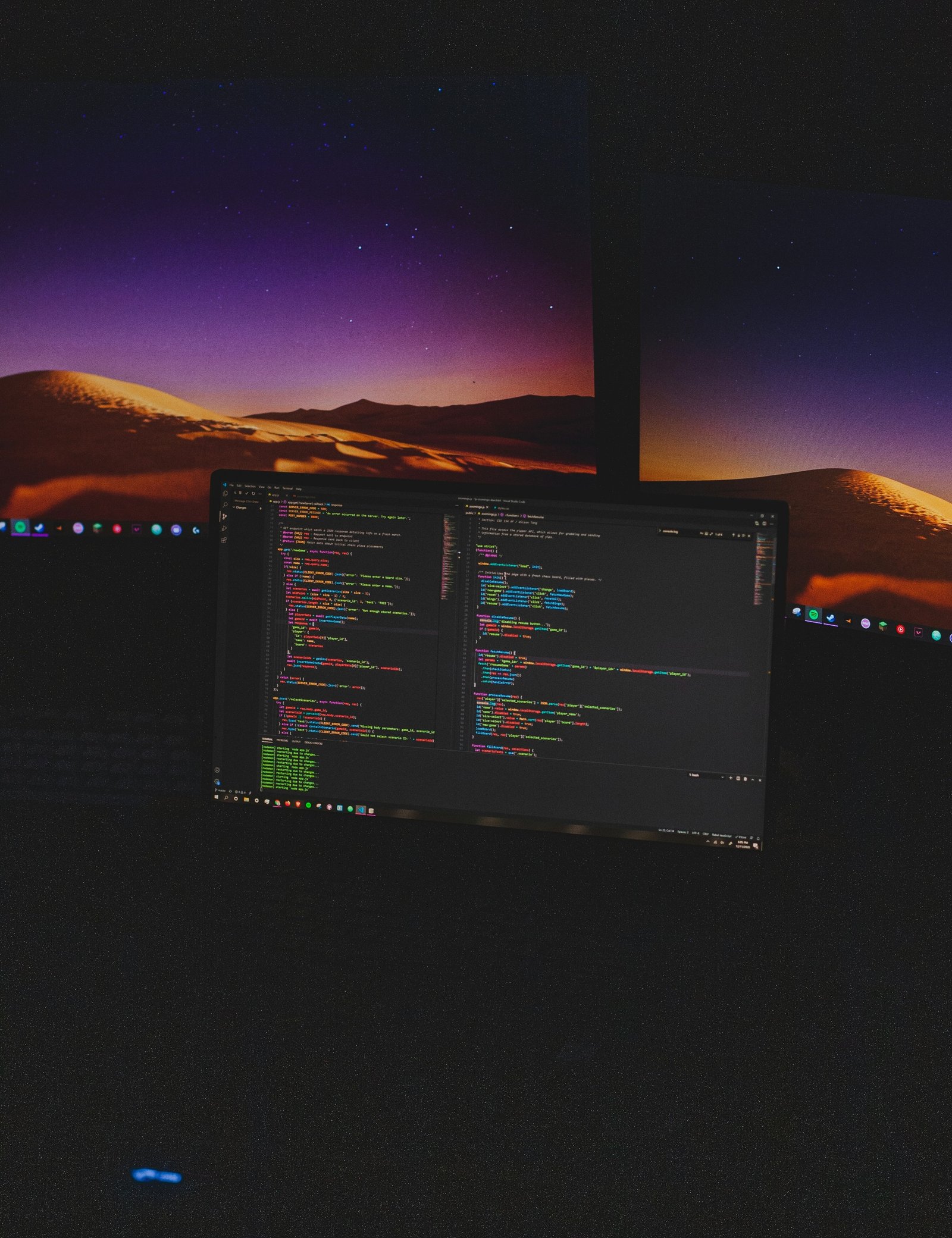 Wintry Mountain Landscape